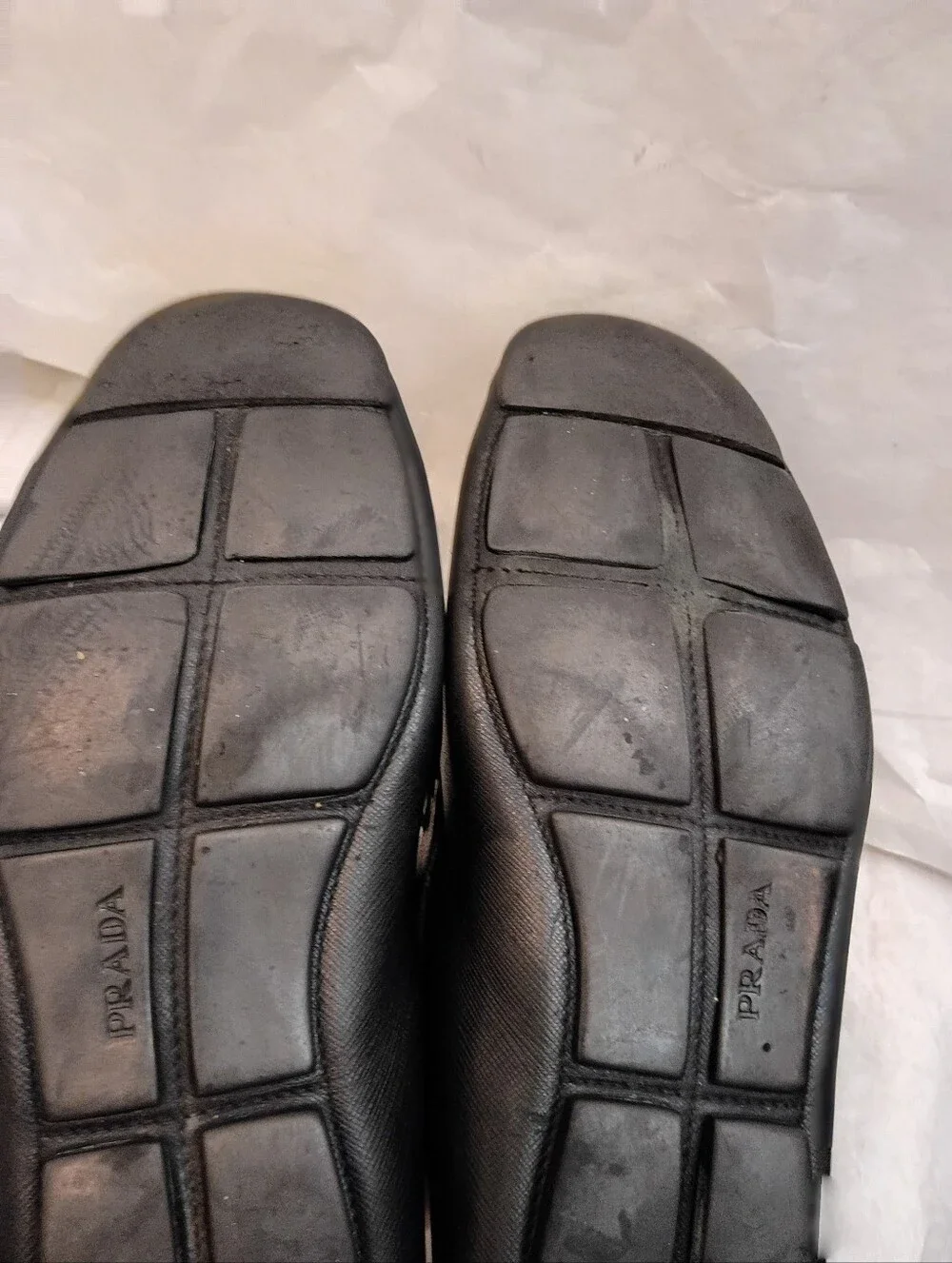 Mens Prada Black.Loafer Shoes UK.9.us 9.5